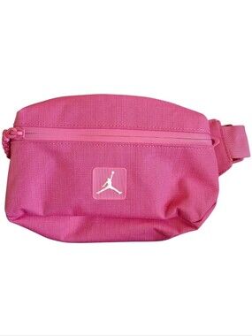 Jordan Pink Waist Pack 1 Pocket Zip Closure Adjustable Strap One Size NEW